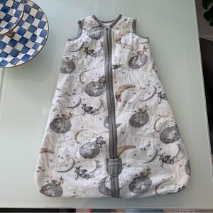 Burt's Bees Gray and White Baby Sleep Sack Size Medium